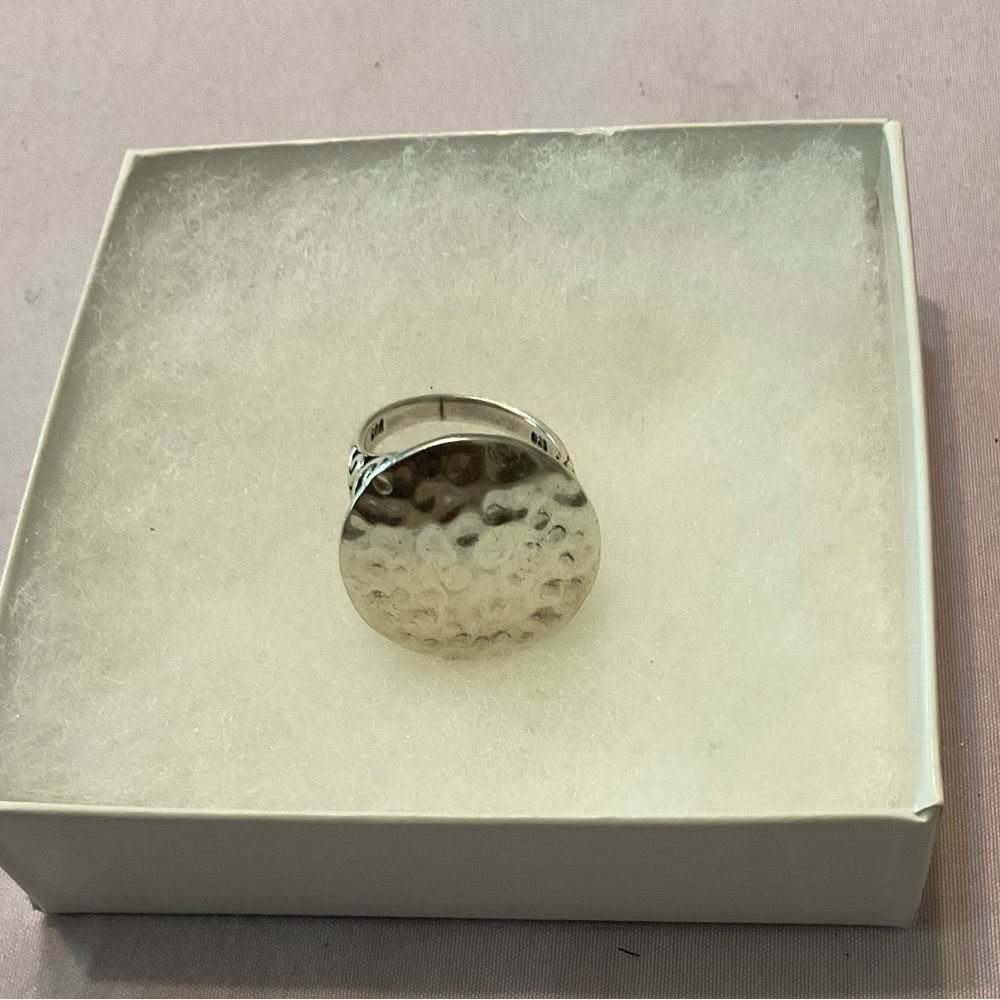 Artisanal Silver Textured Ring